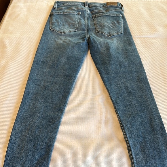 American Eagle Super Stretch Hi-Rise Jegging Crop Two Tone Size 2 Regular - Picture 15 of 15